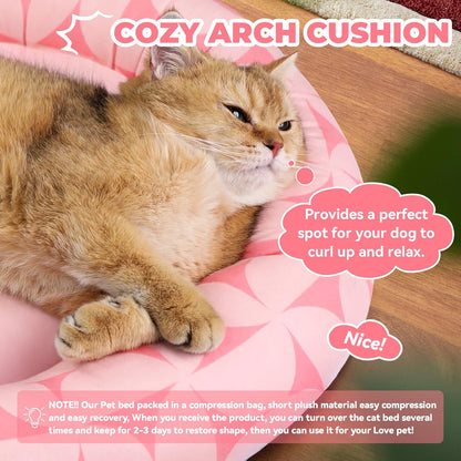 Cat Bed, 20In Dog Beds for Small Dogs, Calming Cat & Dog Beds for Indoor Pets, Pet Beds Comfortable