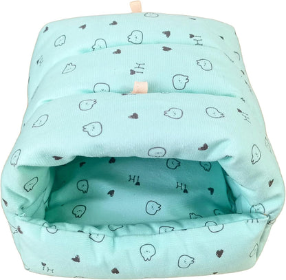 WOWOWMEOW Guinea Pigs Bed,Hamster Bed,Soft Sleep Mat Pad and Warm Cave for