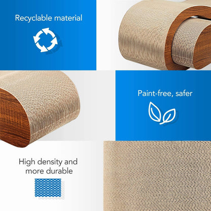 Cat Scratcher,2 in 1 Cat Scratching Board,Cat Cardboard,Scratch Lounger,Large,27.56 x9.45 x8.86 inch