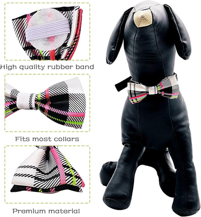 PET SHOW 10 Pack Small Dogs Collar Bowties Attachment Charms for Puppies Cats Embellishment Collars