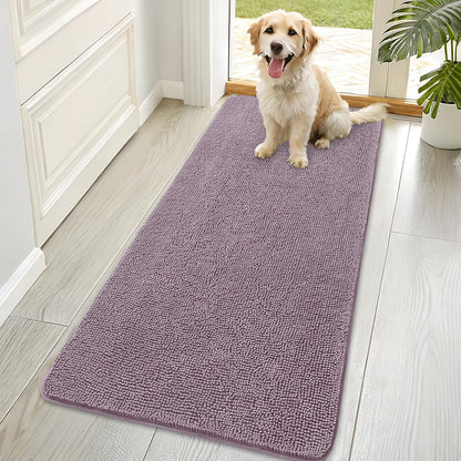 OLANLY Dog Door Mat for Muddy Paws 70x35, Absorbs Moisture and Dirt, Absorbent Non-Slip Washable