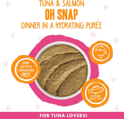 Weruva B.F.F. Play - Best Feline Friend Paté Lovers, Aw Yeah!, Tuna & Salmon Oh Snap! with Tuna &