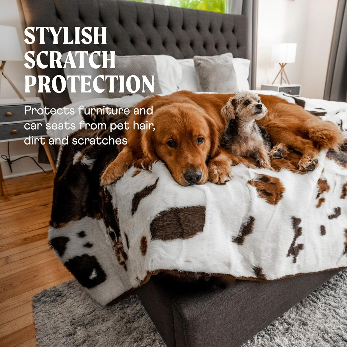PupProtector Waterproof Throw Blanket for Dogs and Cats, Pet Blanket Cover for Couches, Sofas
