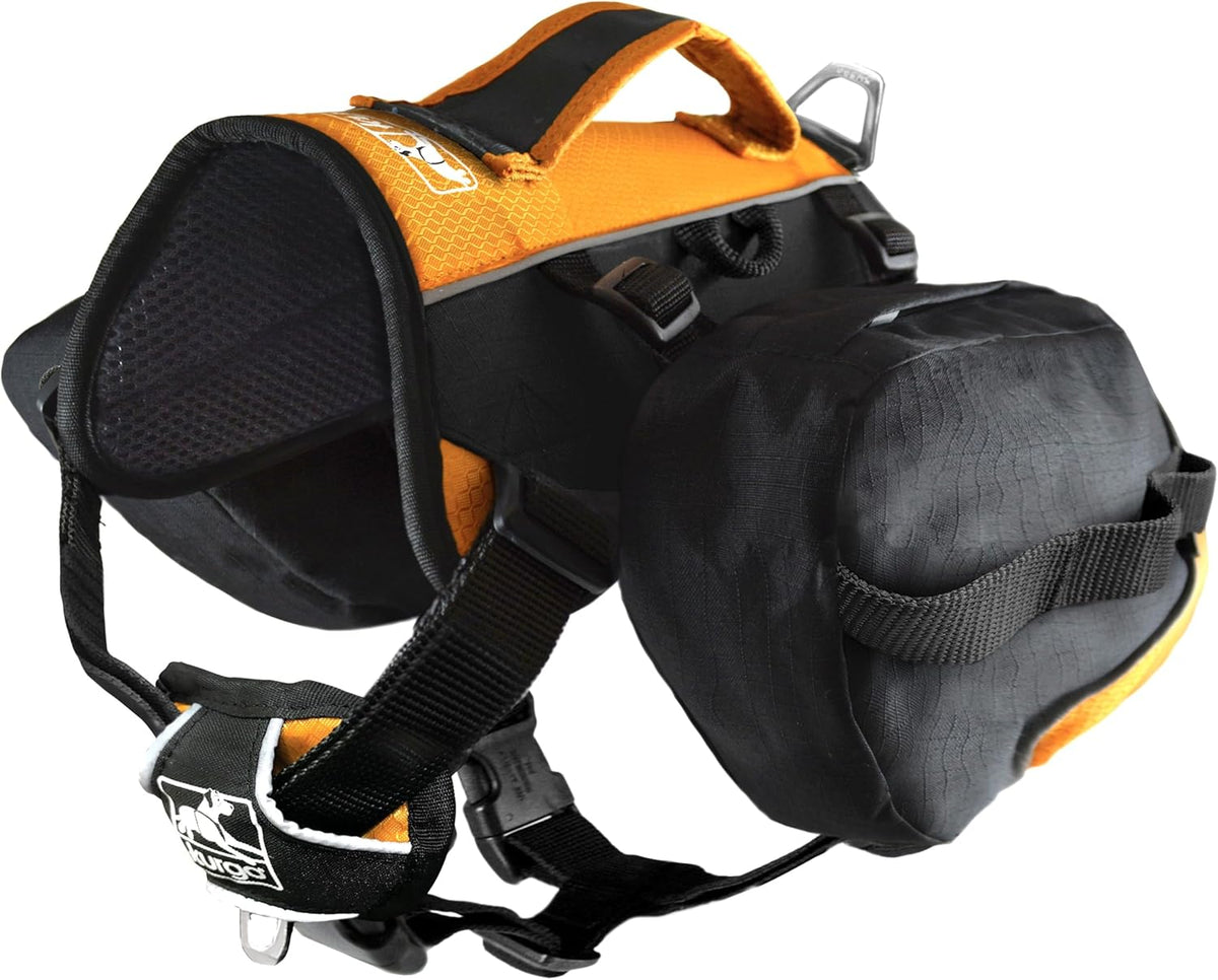 Kurgo Big Baxter Dog Backpack, Dog Saddlebag, Dog Pack, Adjustable Saddlebag for Hiking, Walking