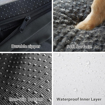 BFPETHOME Orthopedic Dog Beds for Large Dogs-Waterproof Sofa Dog Bed with Removable Washable Cover