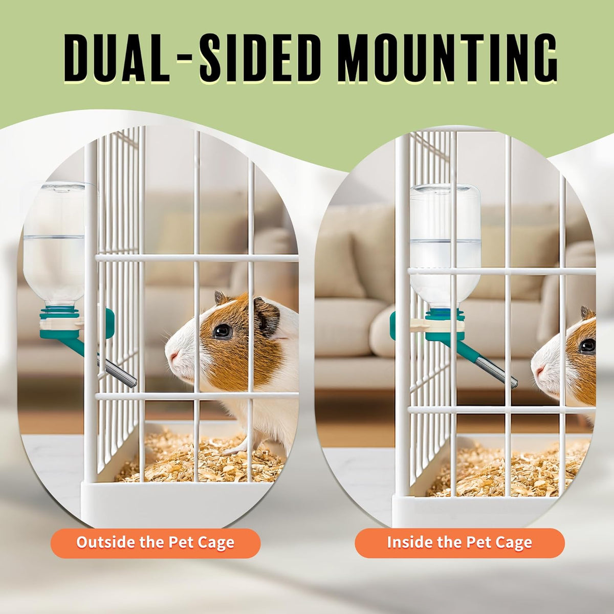 Choco Nose Patented No-Drip Water Bottle/Feeder for Guinea Pigs/Hamsters/Bunnies/Ferrets/Other