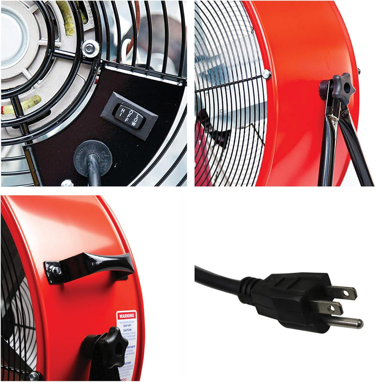 Maxx Air 24" Industrial Fan Heavy Duty - Rugged Drum Fan for Workshop - Powerful Shop Fans Heavy