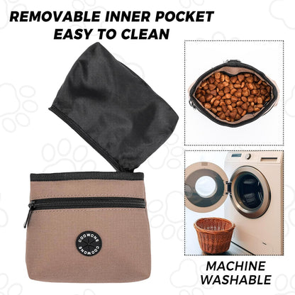 COOWONE Dog Treat Pouch with Pet Training Clicker, Detachable Dog Puppy Training Treat Bag, 900D
