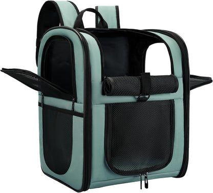 Apollo Walker Dog & Cat Carrier Backpack for 4-15lb Pets - Ventilated Safe Design with Padded Back