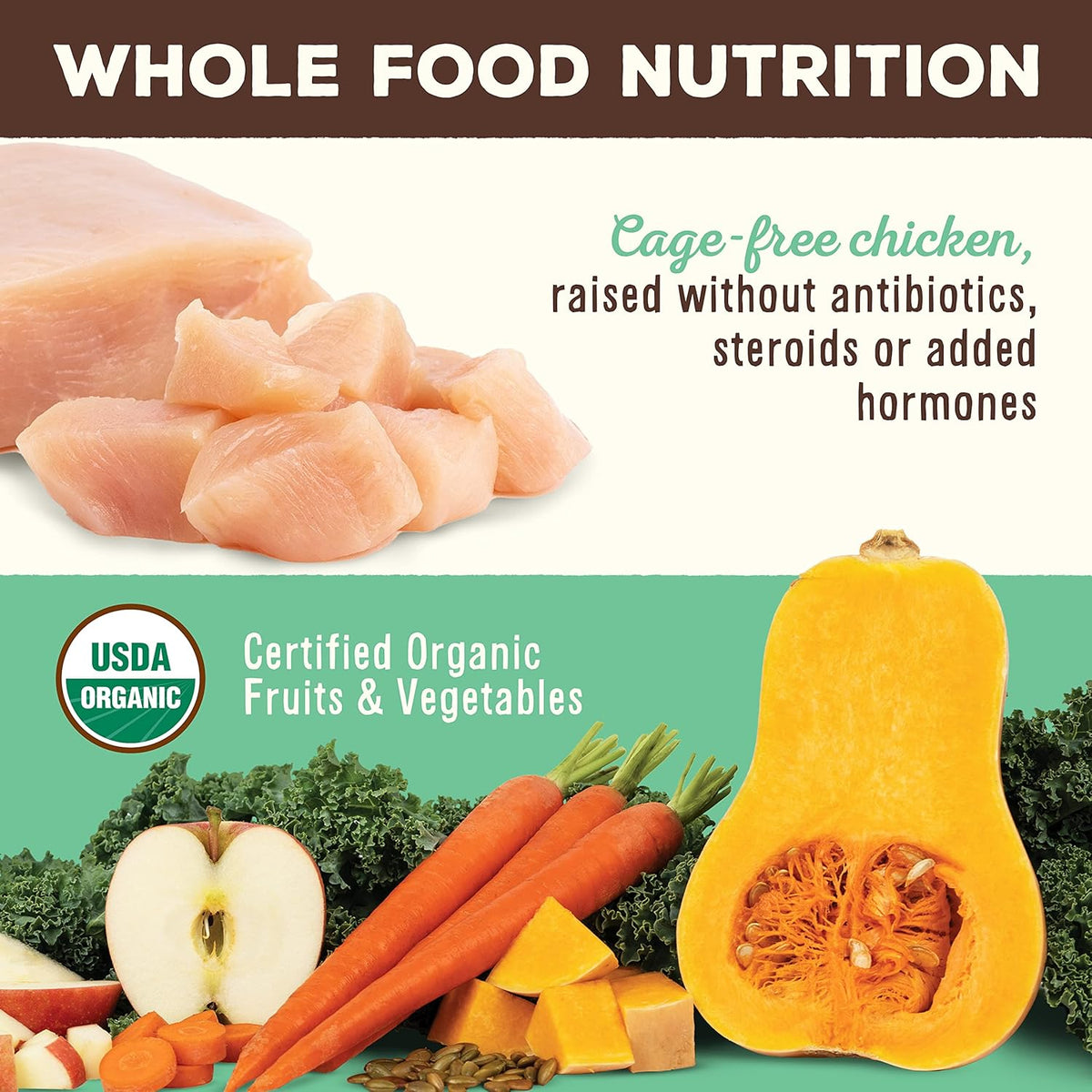 Primal Freeze Dried Dog Food Nuggets, Chicken; Complete Balanced Meal, Topper or Treat; Premium