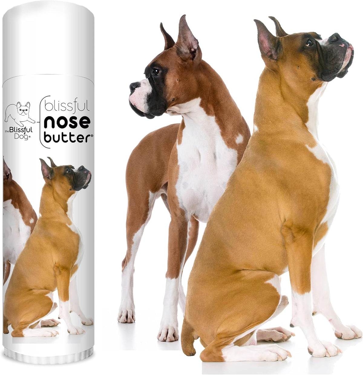 The Blissful Dog Show Boxer Nose Butter for Dry, Cracked Skin, Lick-Safe Dog Nose Balm with