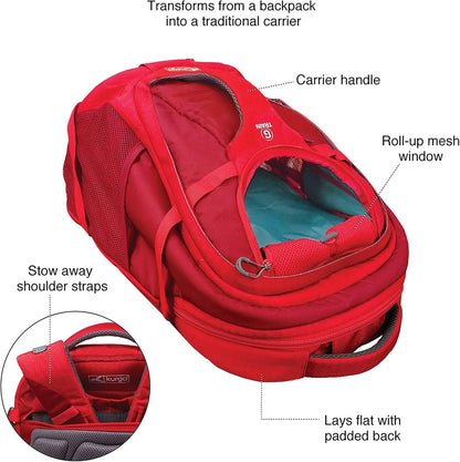 Kurgo G-Train - Dog Carrier Backpack for Small Pets - Cat & Dog Backpack for Hiking, Camping or