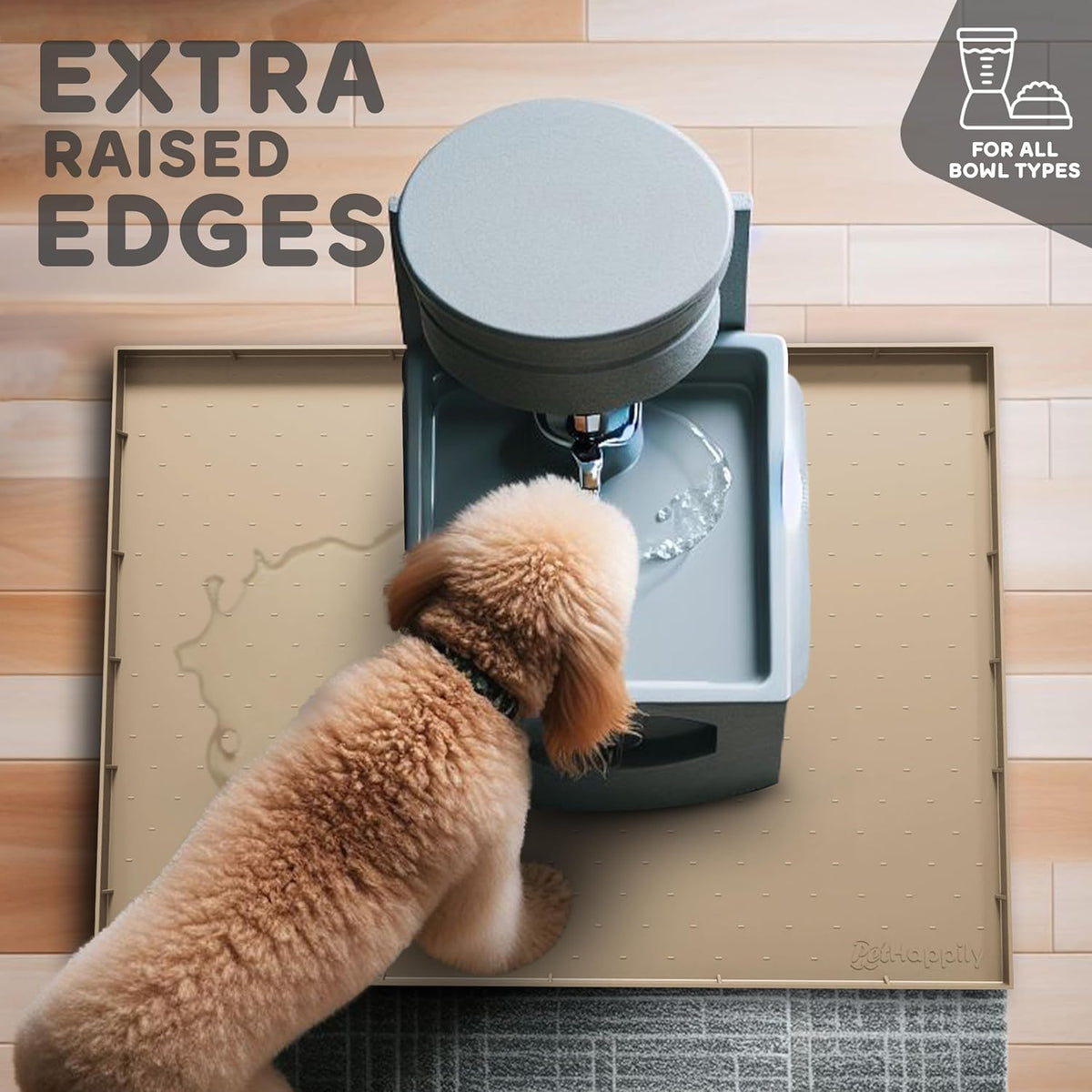 32x24x1” XL Dog Food Mat - All Purpose Under Sink Liner, Washer and Dryer Covers for The Top