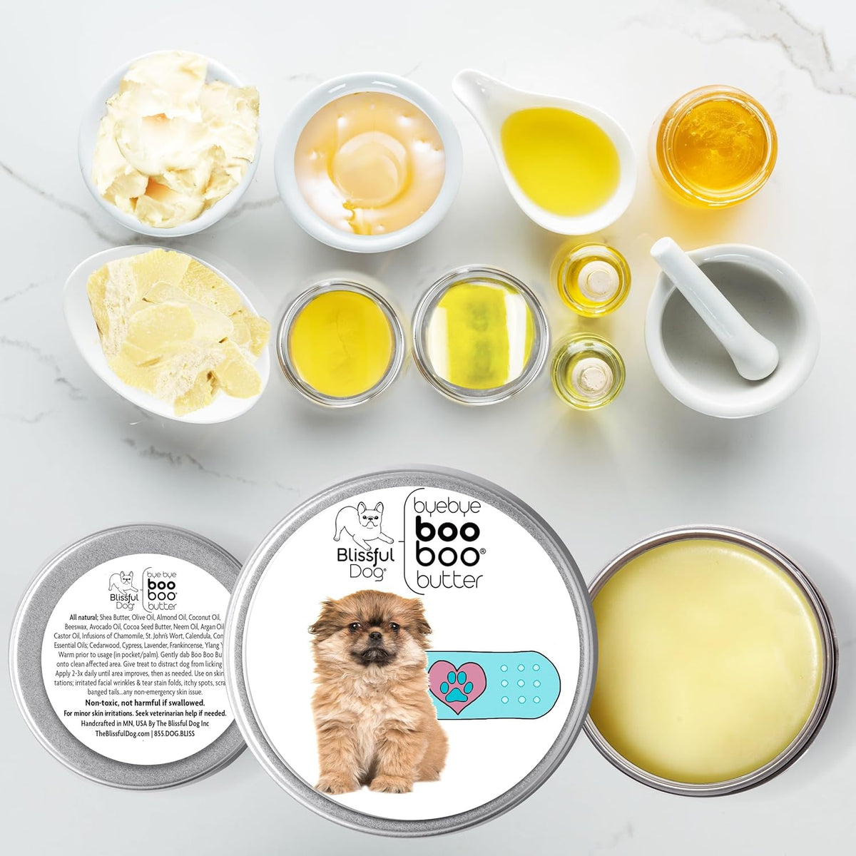 The Blissful Dog Tibetan Spaniel Boo Boo Butter, 16 oz.