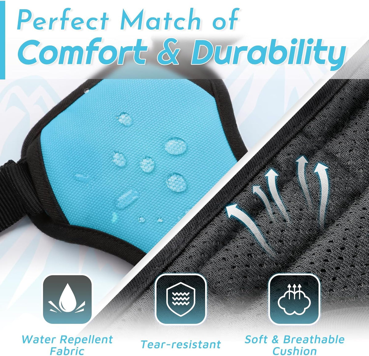 Eagloo Dog Harness for Large Dogs, No Pull Service Vest with Reflective Strips and Control Handle