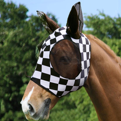 Harrison Howard Super Comfort Stretchy Fly Mask Large Eye Space with UV Protection Soft on Skin