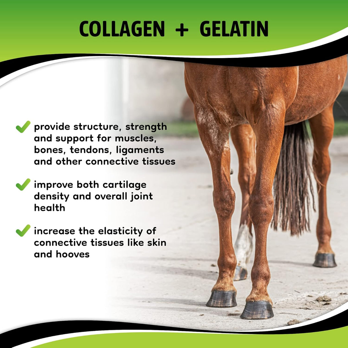 SynoStride All Natural, All-in-one, Joint and Hoof Health Supplement for Horses, Powder with