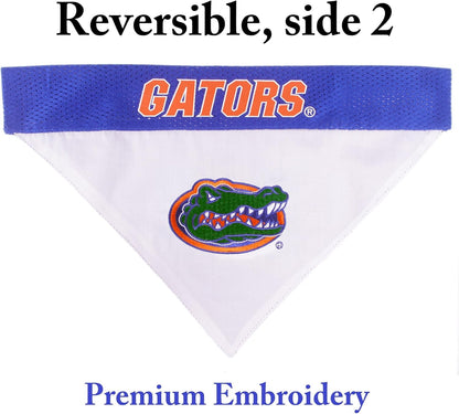 Pets First Collegiate Pet Accessories, Reversible Bandana, Florida Gators, Large/X-Large