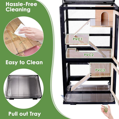 Chinchilla Cage Large Critter Nation Enclosure for Squirrel Chameleon Ferret Rat Guinea Pig Rabbit