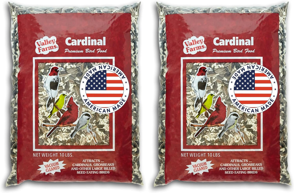 Valley Farms Cardinal Mix 3 LB 2-Pack (6 LB Total) Wild Bird Food for Outside Feeders, Cardinal