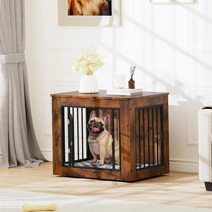 YITAHOME Dog Crate Furniture for Medium Dogs, Side End Table, Modern Dogs Kennel Indoor up to 35