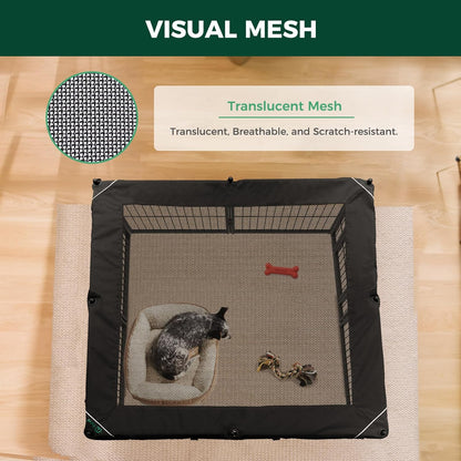 FXW Homeplus Unleashed Indoor Dog Playpen - Stress-Free and Safe Play, Heavy Duty 32 Inch 8 Wire