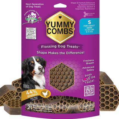 Dog Dental Treats – Vet VOHC Approved – Delicious Chicken Protein – Removes Tartar with Cleaning