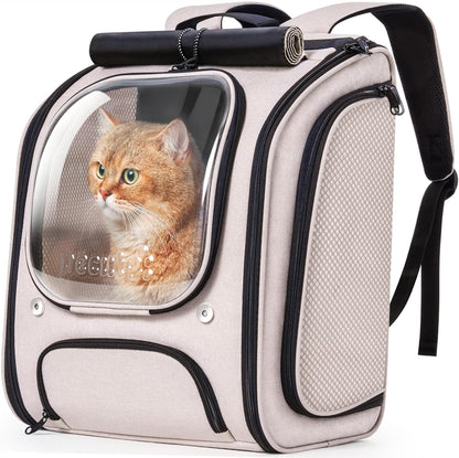 Pecute Cat Backpack Carrier, Large Space Cat Bubble Backpack, Breathable Cat Carrier, Shaded Dog