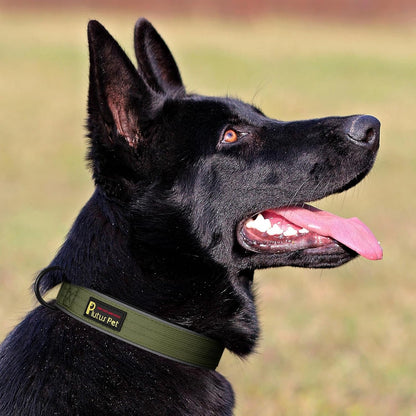 Plutus Pet Tactical Dog Collar, Reflective, Adjustable Heavy Duty Dog Collar, Soft Padded and