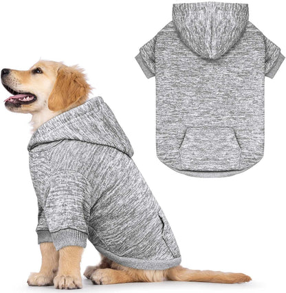 Dog Sweaters for Small Dogs Hoodie Fleece Dog Sweater Soft Clothes Sweatshirt with Pocket Hoodie