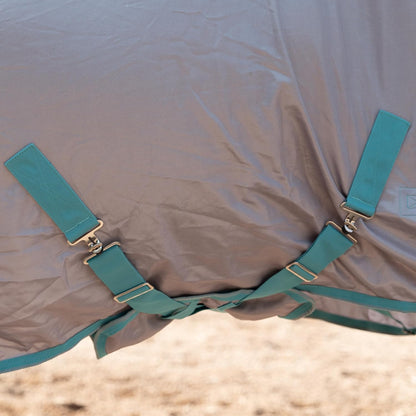 Horse Fly Sheet with Detachable Neck Cover & Belly Wrap, Adjustable Fly Sheet for Horses