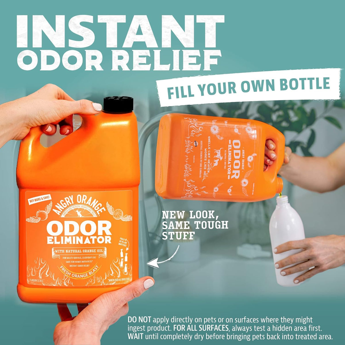 Angry Orange Pet Odor Eliminator for Dog and Cat Urine, Carpet Stains, and Strong Smells – Citrus