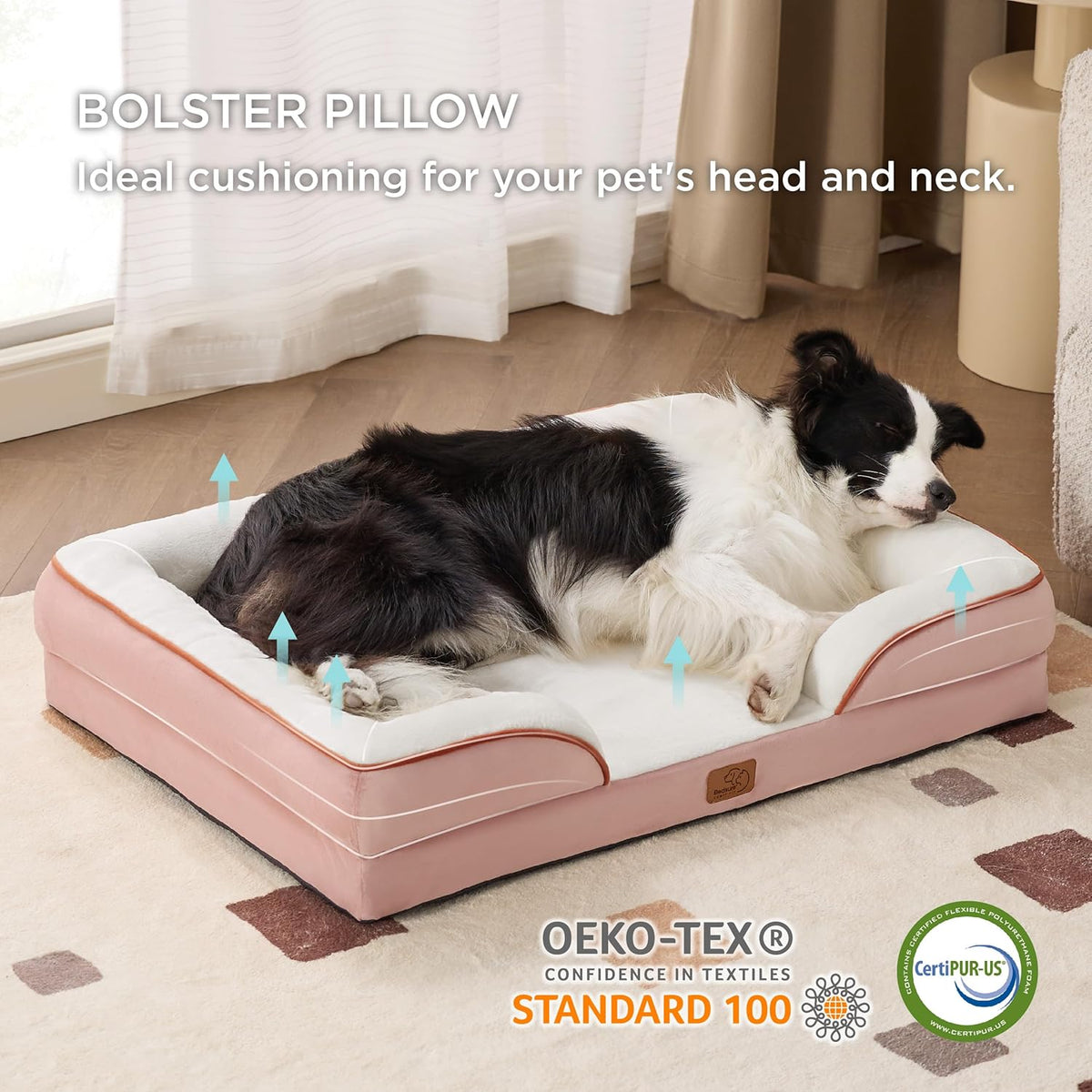 Bedsure Orthopedic Dog Beds Large Sized Dog - Washable Large Dog Cat Bed Waterproof, Comfort Dogs