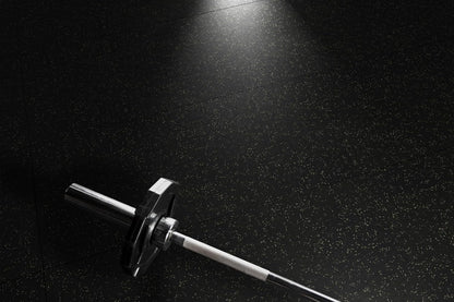 Genaflex Rubber Gym Floor Mat - 8mm Thick - Heavy Duty Commercial Protective Gym Flooring Roll (10%