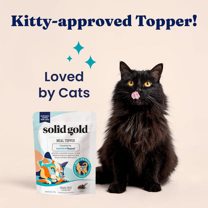 Solid Gold NutrientBoost™ Cat Food Toppers for Cats - High Protein Meal Topper & Crunchy Cat Treats