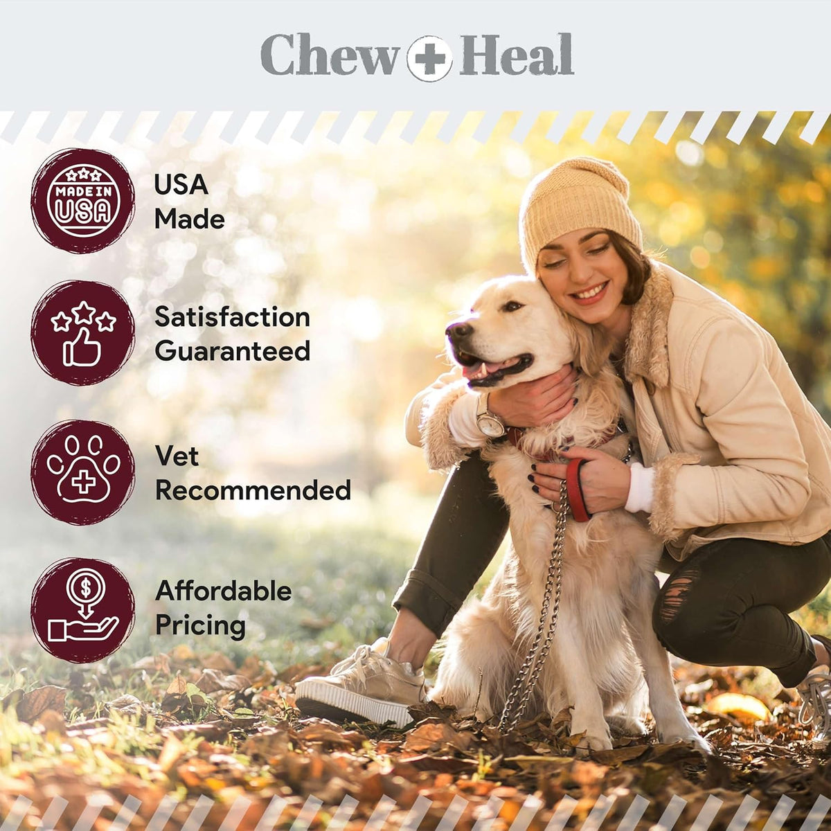 Salmon Oil for Dogs - Soft Chew Omega Treats for Skin and Coat - Fish Oil Blend of Essential Fatty
