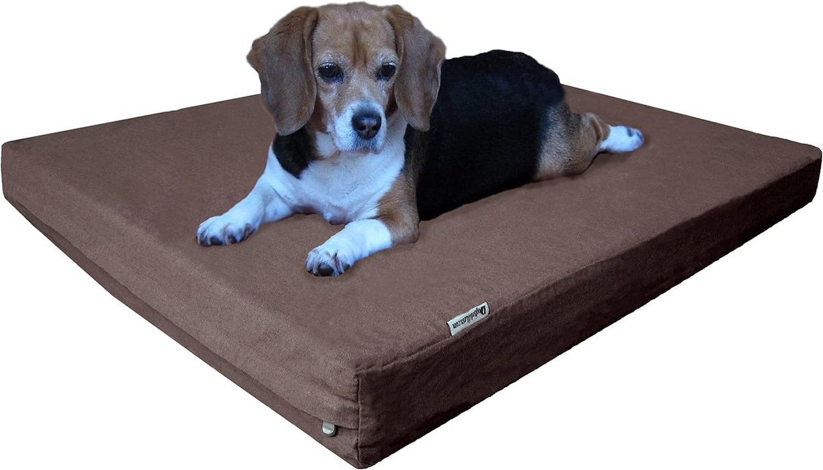 Dogbed4less Large Orthopedic Memory Foam Dog Bed for Medium to Large Dogs with Durable Waterproof