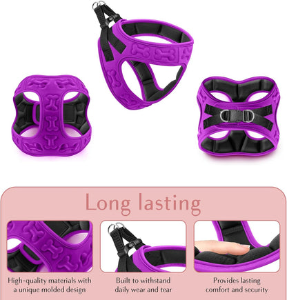 Comfort fit Step-in Dog & Puppy Harness - Comfortable All Weather Dog Vest Harness: Adjustable