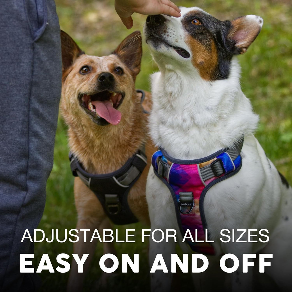 Embark Adventure Dog Harness, Reflective Trim XL for Extra Large Dogs No Pull - Military Grade