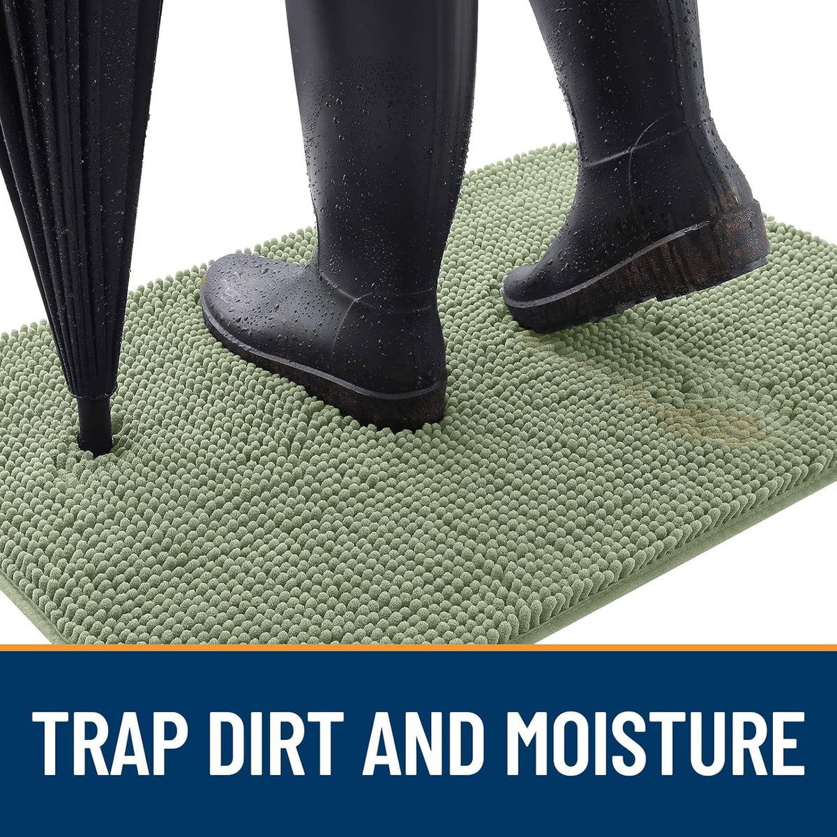 OLANLY Dog Door Mat for Muddy Paws 45x27, Absorbs Moisture and Dirt, Absorbent Non-Slip Washable