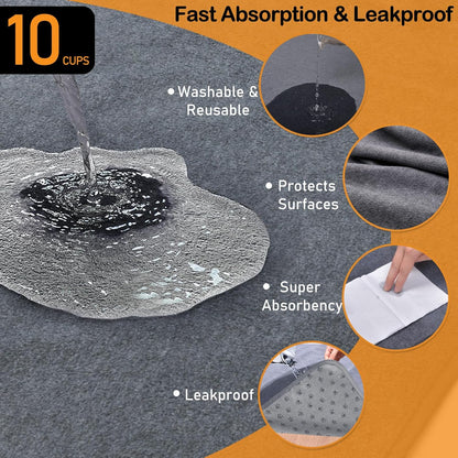 LOOBANI Washable Pee Pad for Dogs, 2 Packs Non-Slip Puppy Training Pads, Fast Absorbent Pet
