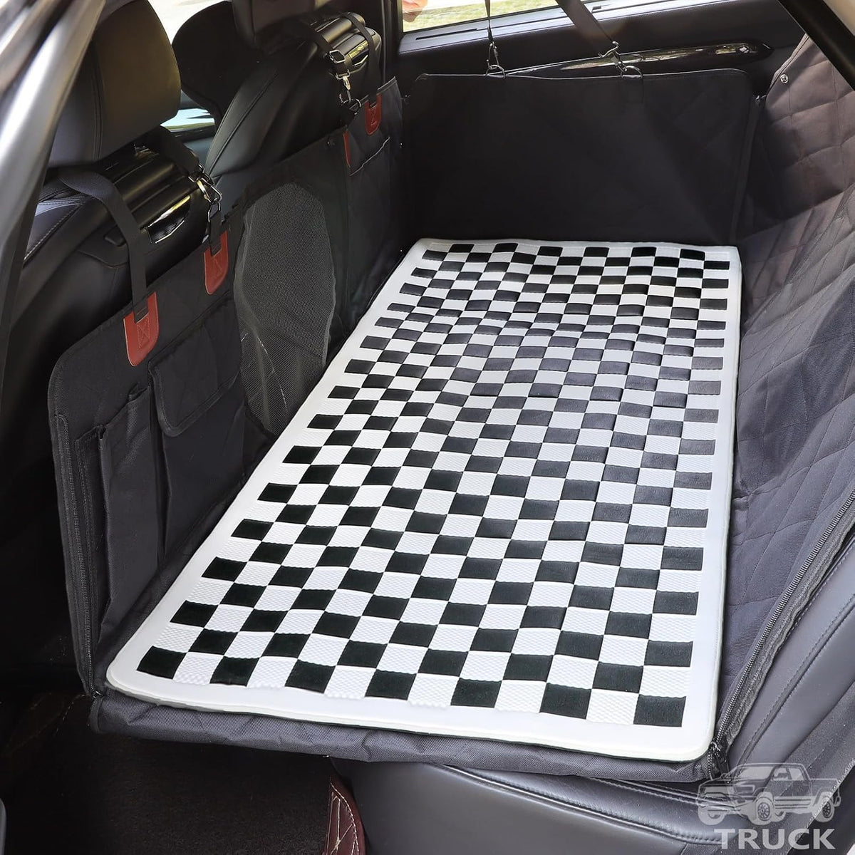 Non-Slip Pet Bed Mat for Truck Back Seat Extender, Hair Resistant Dog Blanket for Hard Bottom Dog