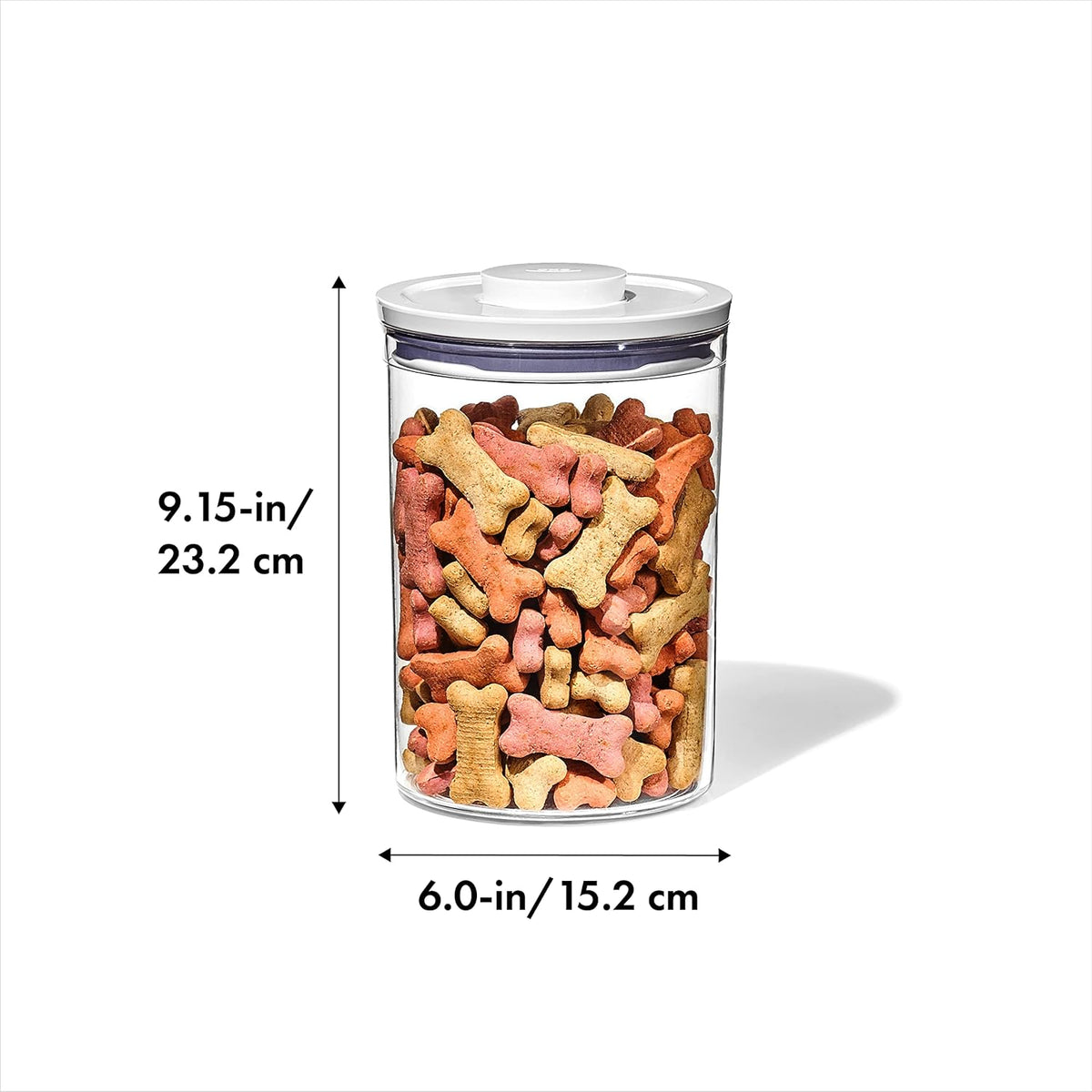 OXO Good Grips Pet POP Container – 3.3 Qt/3.1 L |Ideal for up to 3lbs of Dog Food or 2.5lbs of Cat