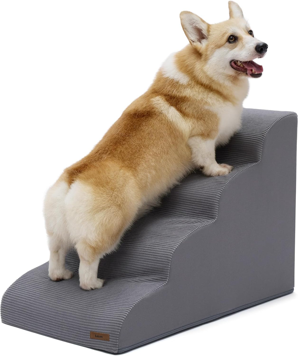 Lesure Dog Stairs for Large Dogs Pet Steps Ramp for High Bed and Couch with CertiPUR-US Certified