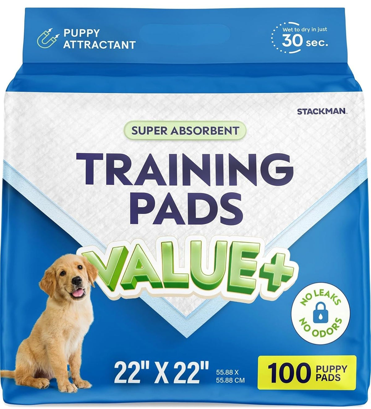 Puppy Pads Pet Pee Pads for Dogs & Puppy Training [100-COUNT] Potty Pads for Dogs 22" x 22"