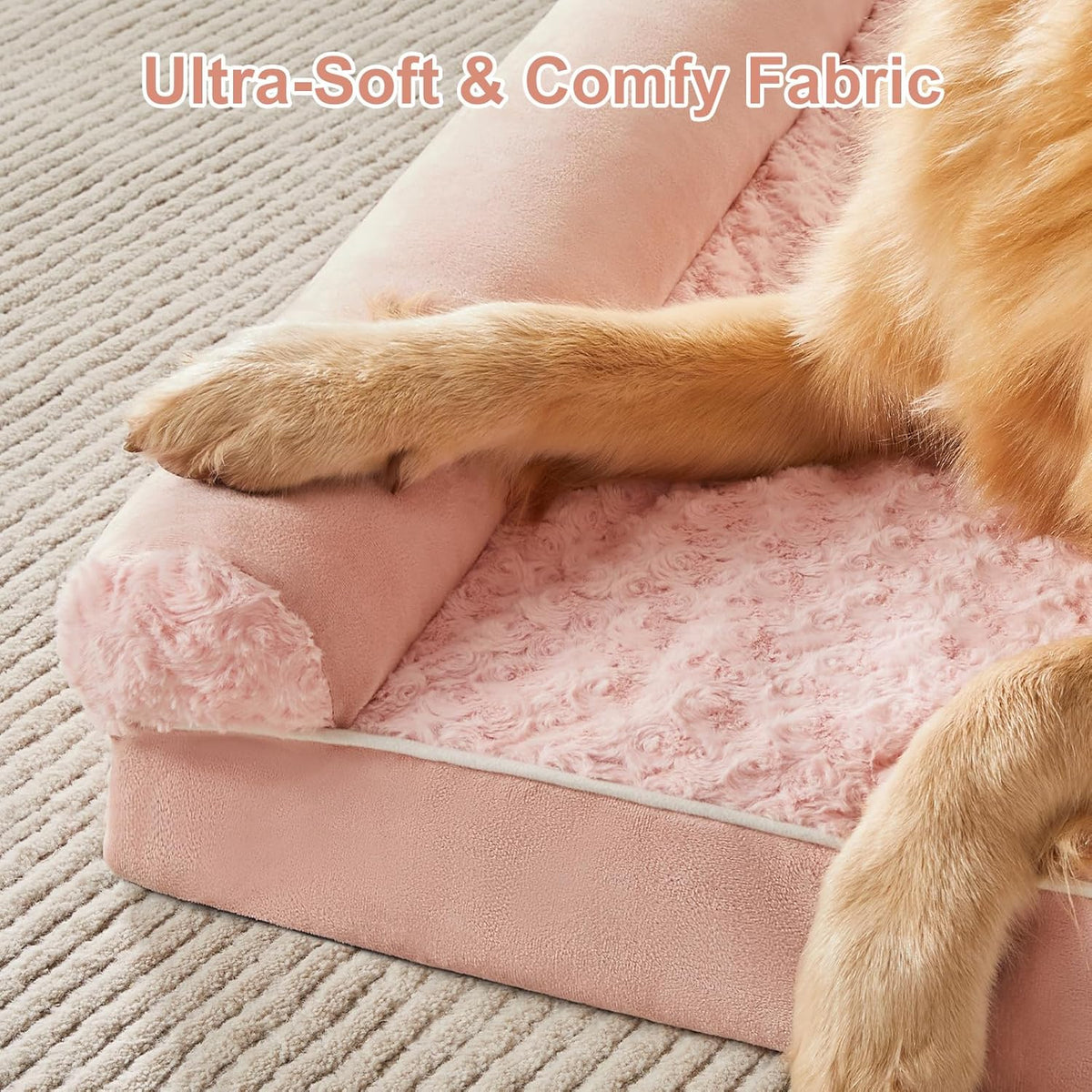 BFPETHOME Dog Beds for Large Dogs, Orthopedic Dog Bed for Medium Large Dogs,Big Waterproof Couch