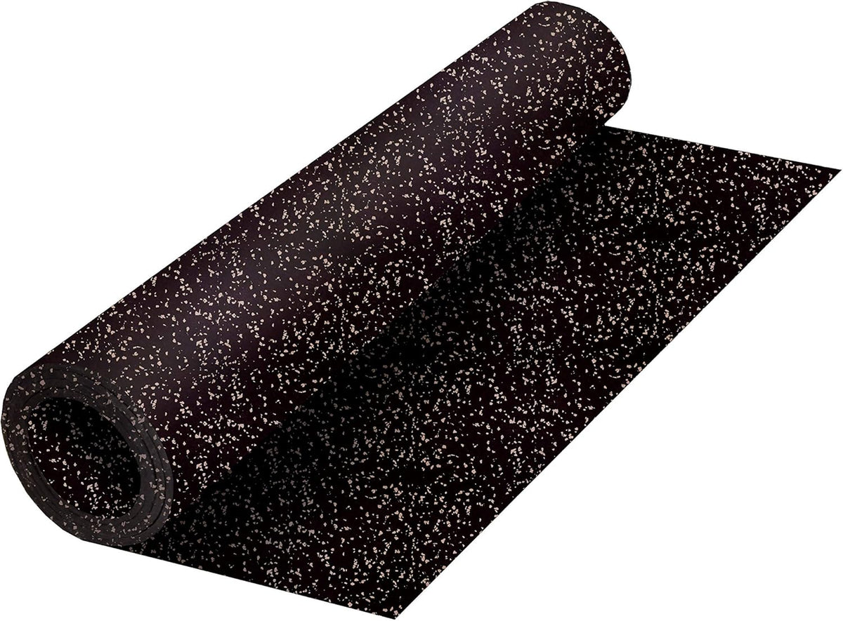 Playsafer Genaflex Rubber Gym Floor Mat, Heavy Duty Commercial Protective Gym Flooring Roll - 8mm