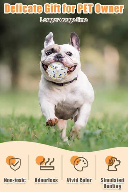 2.36'' Dog Balls for Dogs Aggressive Chewers Indestructible Tennis Durable Bouncy Interactive Dog