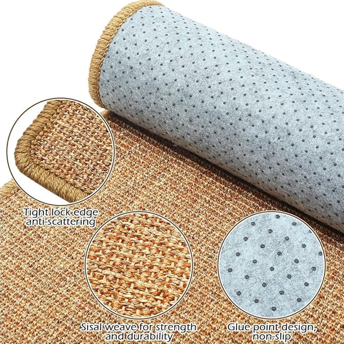 2PCS Rabbit Scratch Mat Natural Bunny Scratching Pad Claws and Teeth Care Rabbit Mats for Cages