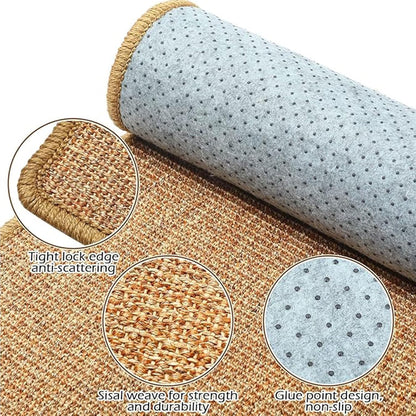 2PCS Rabbit Scratch Mat Natural Bunny Scratching Pad Claws and Teeth Care Rabbit Mats for Cages